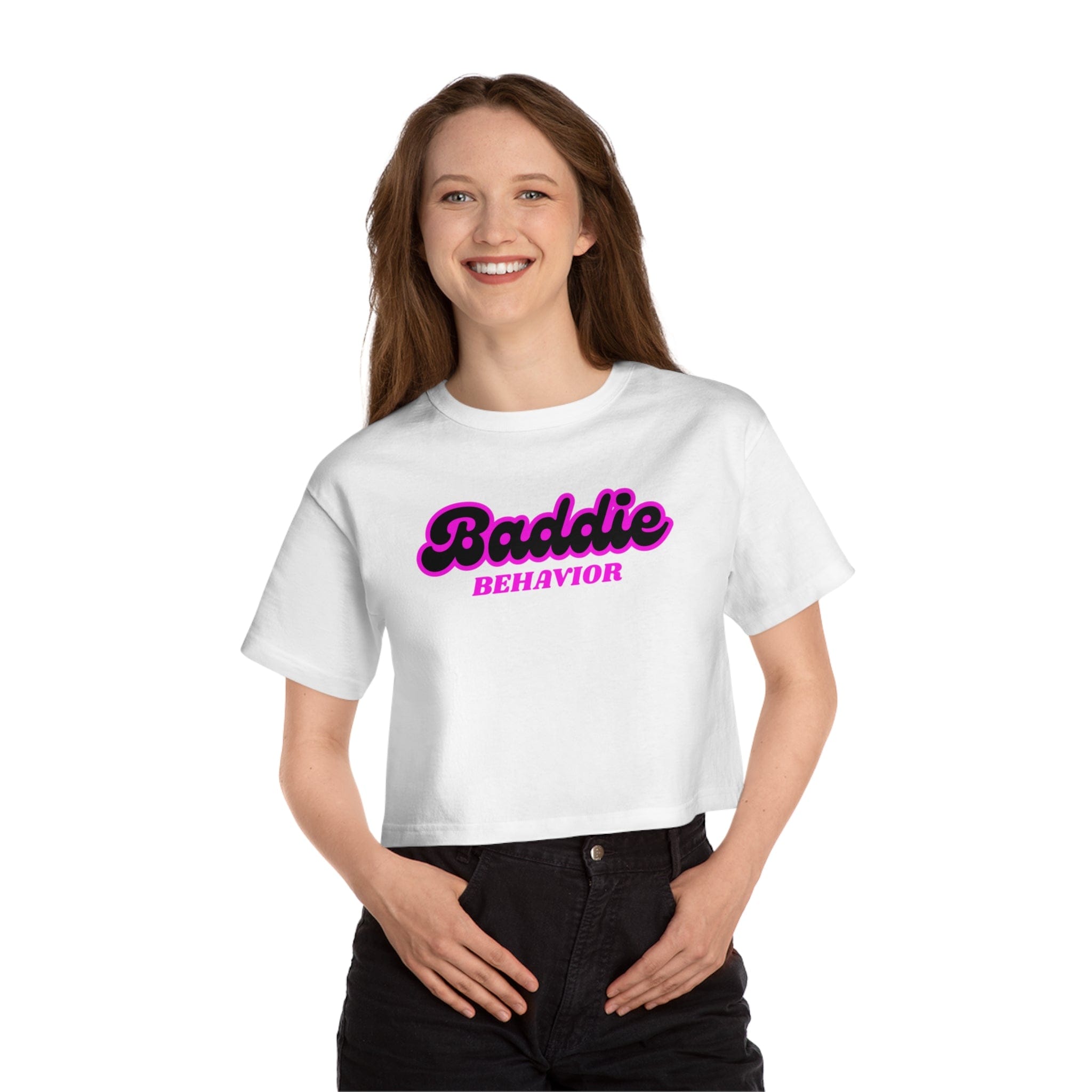 BADDIE BEHAVIOR CROPPED T-SHIRT